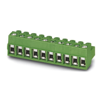 Phoenix Contact 5mm Pitch 13 Way Pluggable Terminal Block, Plug, Screw Termination