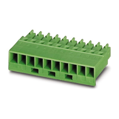 Phoenix Contact 3.81mm Pitch 3 Way Pluggable Terminal Block, Plug, Cable Mount, Screw Termination