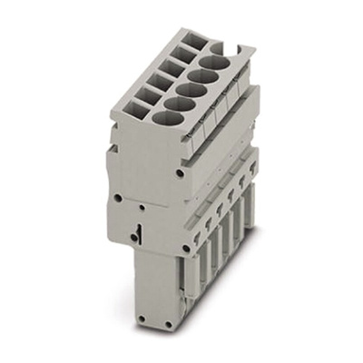 Phoenix Contact 3 Way Pluggable Terminal Block, Plug, Free Hanging (In Line), Screwless Termination
