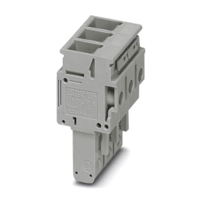 Phoenix Contact 3 Way Pluggable Terminal Block, Plug, Screw Termination