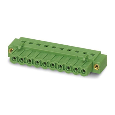 Phoenix Contact 5.08mm Pitch 2 Way Right Angle Pluggable Terminal Block, Inverted Header, Through Hole, Solder