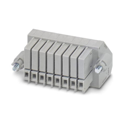 Phoenix Contact 8 Way Pluggable Terminal Block, Plug, Screw Termination