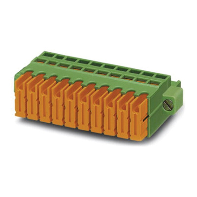 Phoenix Contact 5.08mm Pitch 14 Way Pluggable Terminal Block, Plug, Screw Termination