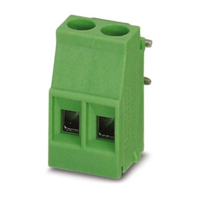Phoenix Contact 7.62mm Pitch 2 Way Pluggable Terminal Block, Header, Through Hole, Solder Termination