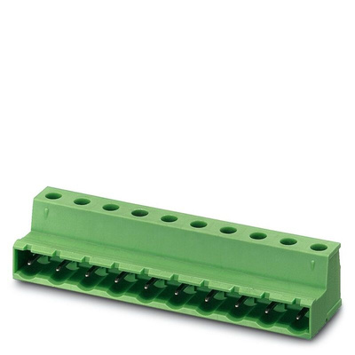 Phoenix Contact 7.62mm Pitch 6 Way Pluggable Terminal Block, Inverted Plug, Cable Mount, Screw Termination