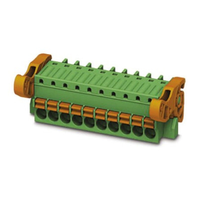 Phoenix Contact 3.5mm Pitch 6 Way Pluggable Terminal Block, Plug, Cable Mount, Spring Cage Termination