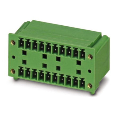 Phoenix Contact 3.81mm Pitch 14 Way Pluggable Terminal Block, Header, Solder Termination