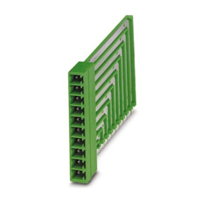 Phoenix Contact 7.62mm Pitch 11 Way Pluggable Terminal Block, Feed Through Header, Panel Mount, Spade Termination