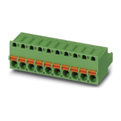 Phoenix Contact 5.08mm Pitch 4 Way Pluggable Terminal Block, Inverted Plug, Cable Mount, Spring Cage Termination
