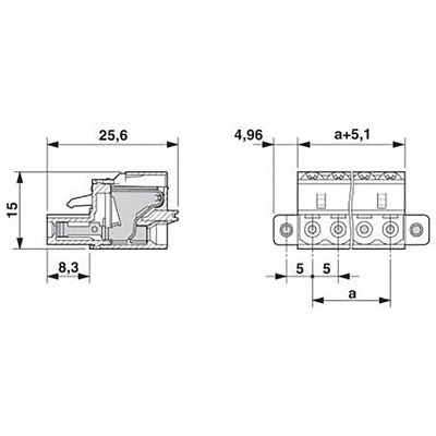 Phoenix Contact 5mm Pitch 13 Way Pluggable Terminal Block, Plug, Spring Cage Termination