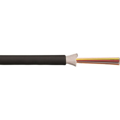 RS PRO OM3 Multi Mode Fibre Optic Cable Unterminated to Unterminated 8 Core 5.8mm 250m