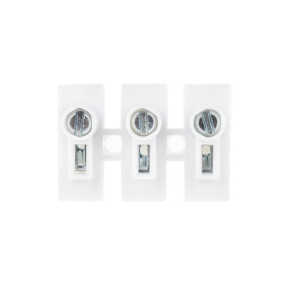 RS PRO Terminal Block Connector, 3-Way, 6A, 14 AWG Wire, Push In Termination