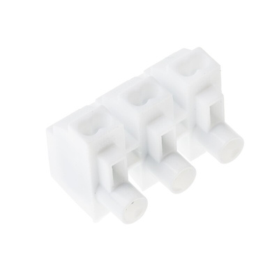 RS PRO Terminal Block Connector, 3-Way, 6A, 14 AWG Wire, Push In Termination