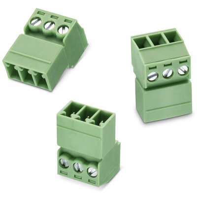 Wurth Elektronik 3.81mm Pitch 4 Way Vertical Pluggable Terminal Block, Inverted Plug, Surface Mount, Screw Termination