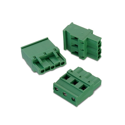 Wurth Elektronik 7.62mm Pitch 3 Way Horizontal Pluggable Terminal Block, Plug, Cable Mount, Solder Termination