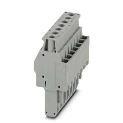 Phoenix Contact Not Applicable Pitch 7 Way Pluggable Terminal Block, Plug, DIN Rail, Screw Termination