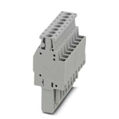 Phoenix Contact Not Applicable Pitch 8 Way Pluggable Terminal Block, Plug, DIN Rail, Screw Termination