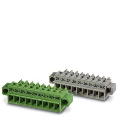 Phoenix Contact 9 Way Pluggable Terminal Block, Plug Kit, Surface Mount