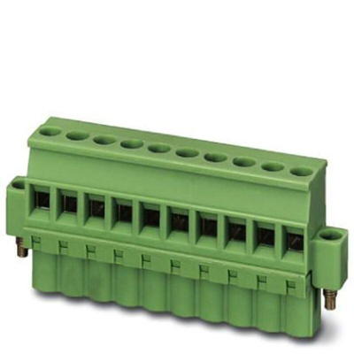 Phoenix Contact 5.08mm Pitch 2 Way Pluggable Terminal Block, Plug, Screw Mount