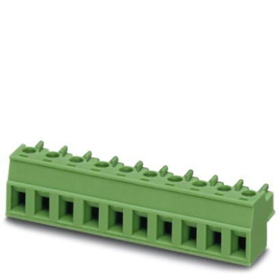 Phoenix Contact 5.08mm Pitch 3 Way Pluggable Terminal Block, Plug, Cable Mount, Screw Termination