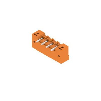 Weidmuller 5.08mm Pitch 4 Way Pluggable Terminal Block, Header, PCB Mount