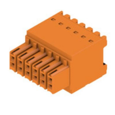 Weidmuller 3.5mm Pitch 12 Way Pluggable Terminal Block, Plug, PCB Mount