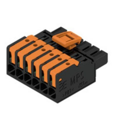 Weidmuller 5mm Pitch 6 Way Pluggable Terminal Block, Plug, PCB Mount
