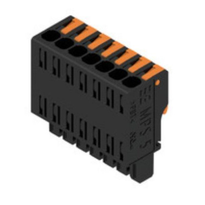 Weidmuller 5mm Pitch 7 Way Pluggable Terminal Block, Plug, PCB Mount