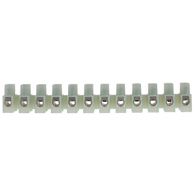 RS PRO Non-Fused Terminal Block, 12-Way, 50A, 10 mm² Wire, Screw Down Termination