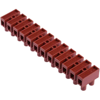 RS PRO Non-Fused Terminal Block, 12-Way, 24A, 2.5 mm² Wire, Screw Down Termination