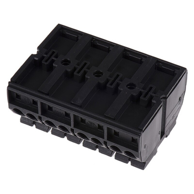 Wago 862 Series Terminal Strip, 4-Way, 32A, 20 → 12 AWG, Wire, Push-In Cage Clamp Termination