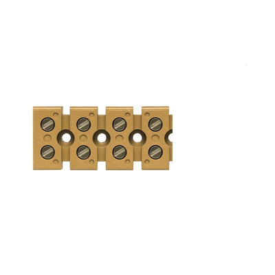 Weidmuller SAK Series Non-Fused Terminal Block, 4-Way, 41A, 22 → 10 AWG Wire, Screw Termination