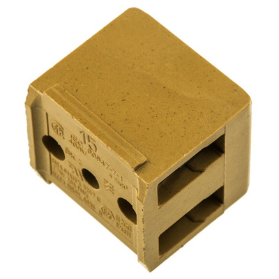 Weidmuller SAK Series Non-Fused Terminal Block, 2-Way, 32A, 22 → 12 AWG Wire, Screw Termination