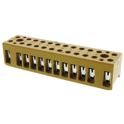 Weidmuller SAK Series Non-Fused Terminal Block, 12-Way, 32A, 22 → 12 AWG Wire, Screw Termination