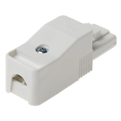 RS PRO Non-Fused Terminal Block, 2-Way, 16A, 2.5 mm² Wire, Screw Down Termination