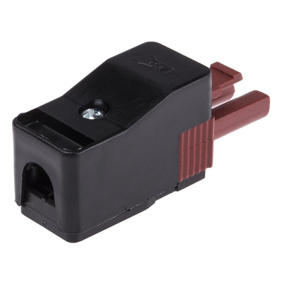RS PRO Non-Fused Terminal Block, 2-Way, 16A, 2.5 mm² Wire, Screw Down Termination