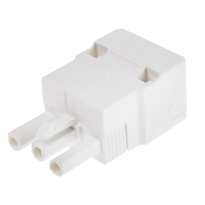 RS PRO Non-Fused Terminal Block, 3-Way, 16A, 2.5 mm² Wire, Screw Down Termination