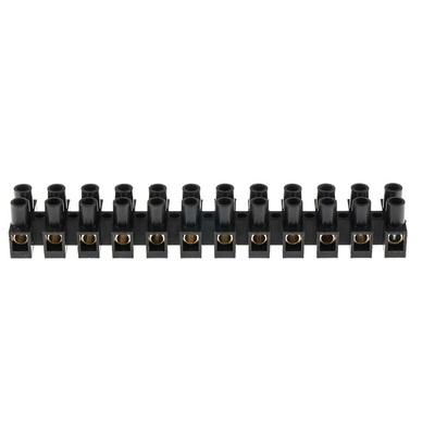 RS PRO Terminal Strip, 12-Way, 32A, 6 mm² Wire, Screw Termination