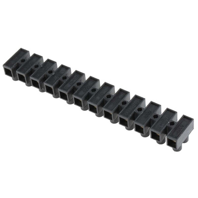 RS PRO Terminal Strip, 12-Way, 76A, 16 mm² Wire, Screw Termination