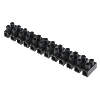 RS PRO Terminal Strip, 12-Way, 76A, 16 mm² Wire, Screw Termination