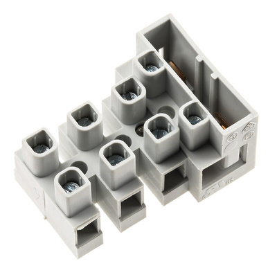 CAMDENBOSS Fused Terminal Block, 4-Way, 20A, 4 mm² Wire, Screw Down Termination
