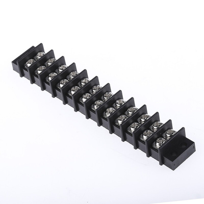 RS PRO Non-Fused Terminal Block, 12-Way, 20A, 12 AWG Wire, Screw Termination