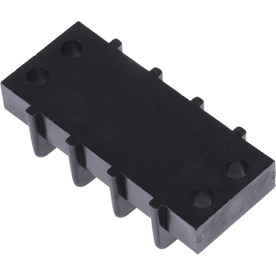 RS PRO Non-Fused Terminal Block, 3-Way, 20A, 12 AWG Wire, Screw Termination