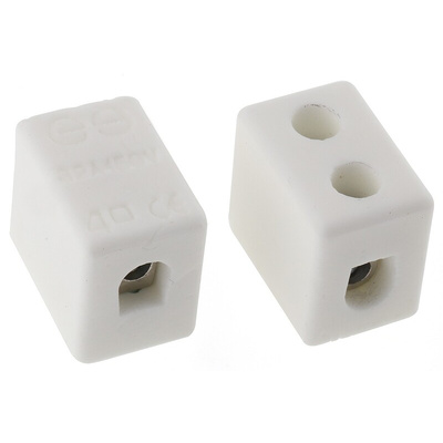RS PRO Non-Fused Terminal Block, 1-Way, 5 → 32A, 12 AWG Wire, Screw Down Termination