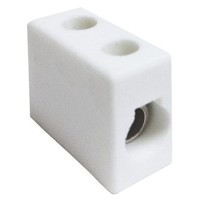 RS PRO Non-Fused Terminal Block, 1-Way, 15 → 57A, 8 AWG Wire, Screw Down Termination