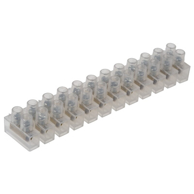 HellermannTyton Terminal Strip, 24A, Screw Termination