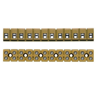 Weidmuller MK Series Terminal Strip, 24A, 22 → 12 AWG Wire, Screw Termination