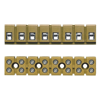 Weidmuller PCB Terminal Strip, 24A, 22 → 12 AWG Wire, Screw Clamp Termination