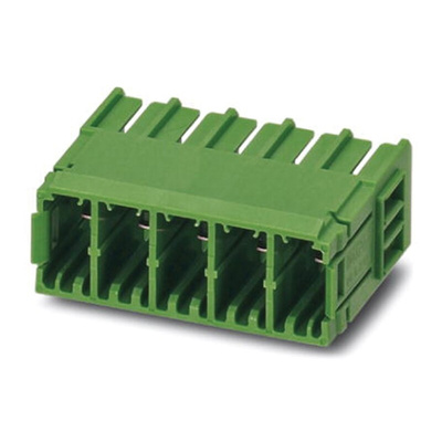 Phoenix Contact 7.62mm Pitch 7 Way Pluggable Terminal Block, Header, Solder Termination