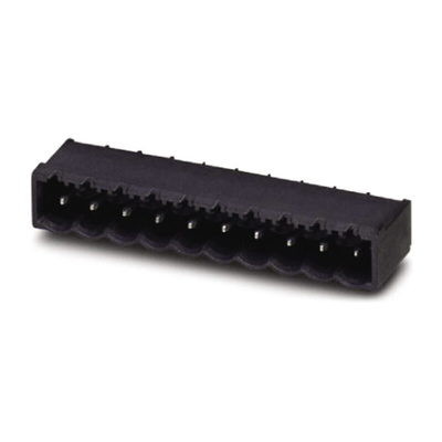 Phoenix Contact 5.08mm Pitch 10 Way Right Angle Pluggable Terminal Block, Header, Through Hole, Solder Termination